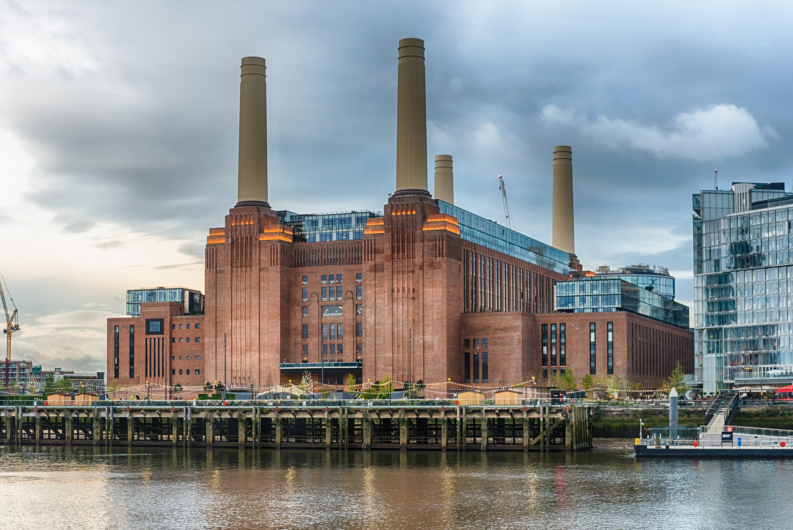 Battersea Power Station, iconic building and landmark in London, UK